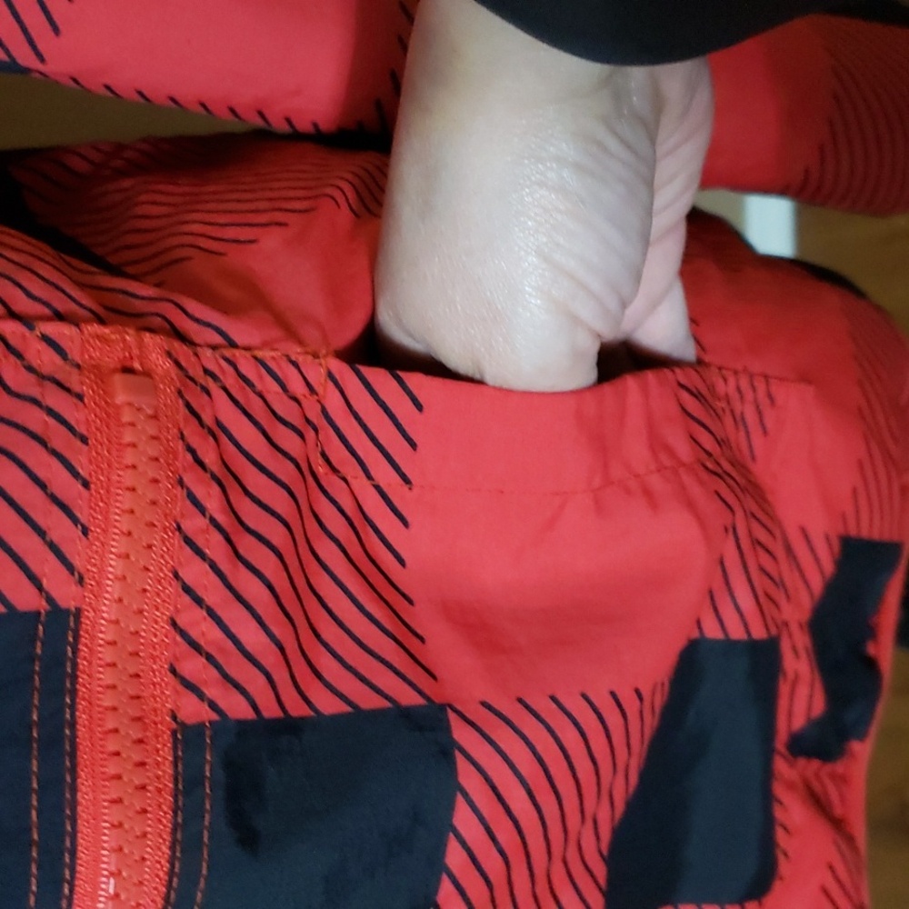 Simply Southern 1/4 Reversible Pullover Red, Black Size Med - Picture 5 of 11